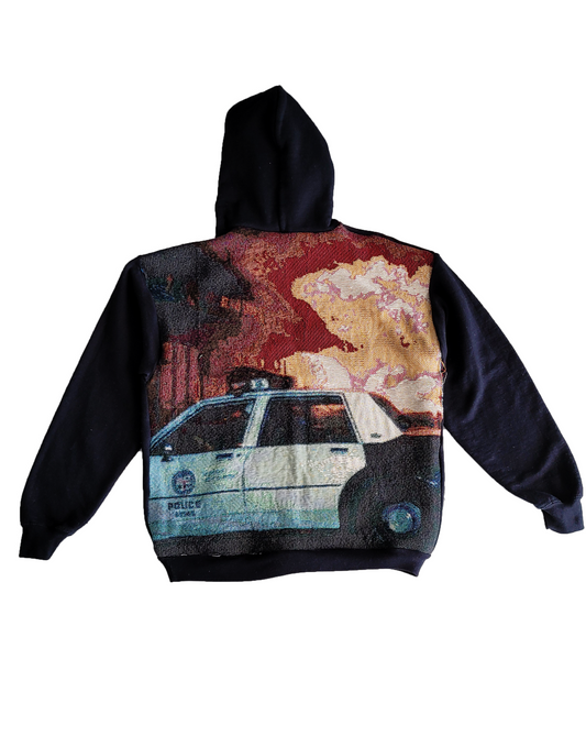 Police Fire Tapestry Hoodie