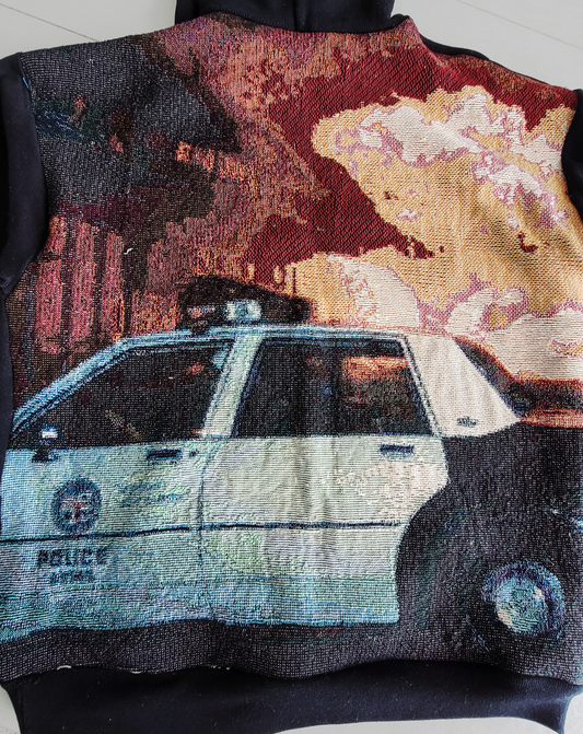 Police Fire Tapestry Hoodie